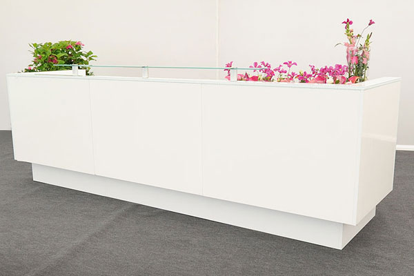 *NEW* 3m welcome reception desk with front perspex shelf