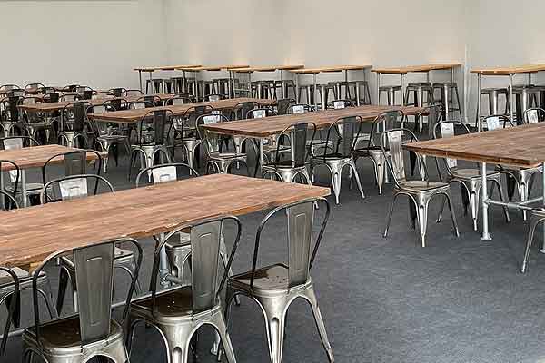 Create fantastic event spaces with rustic furniture