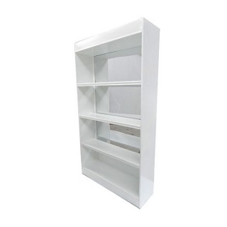 White Mirror Back Bar Unit
