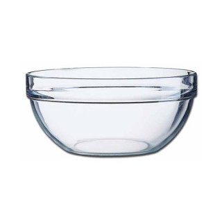 Glass Round Salad Bowl