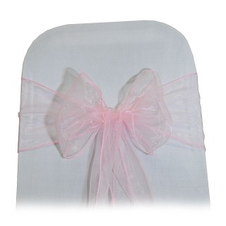 Pink Organza Chair Tie