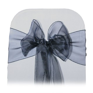 Black Organza Chair Tie