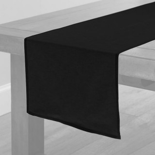 Black Fabric Table Runner