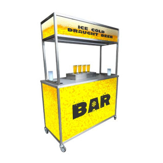 Bottoms Up Mobile Bar Dispenser Unit