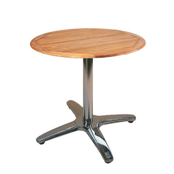 Teak & Aluminium Cafe Table Event Hire UK