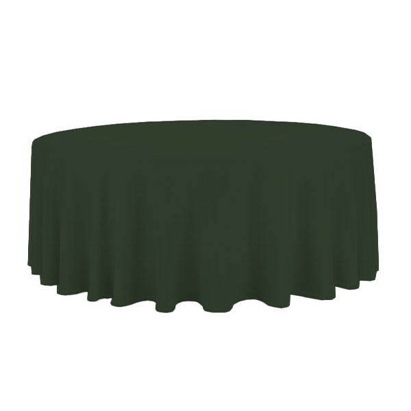 132" Round Forest Green Tablecloth Event Hire UK