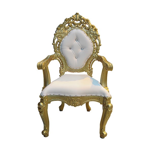 Gold Wedding Throne Chair Event Hire UK