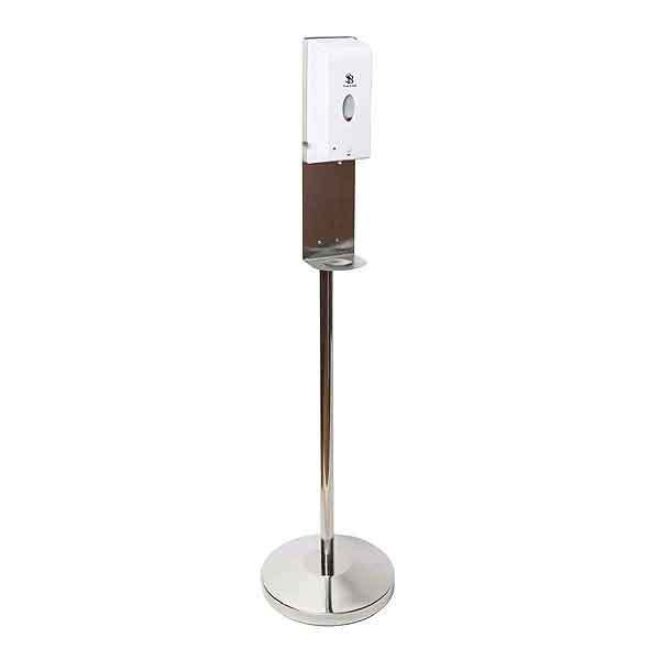 Freestanding Hand Sanitiser Dispenser Chrome Stand